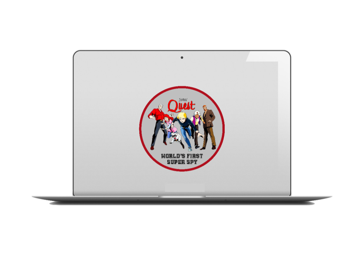 Cartoons – Jonny Quest “Super Spy” – 4″ Vinyl Decal Vehicle Laptop Cooler Decor