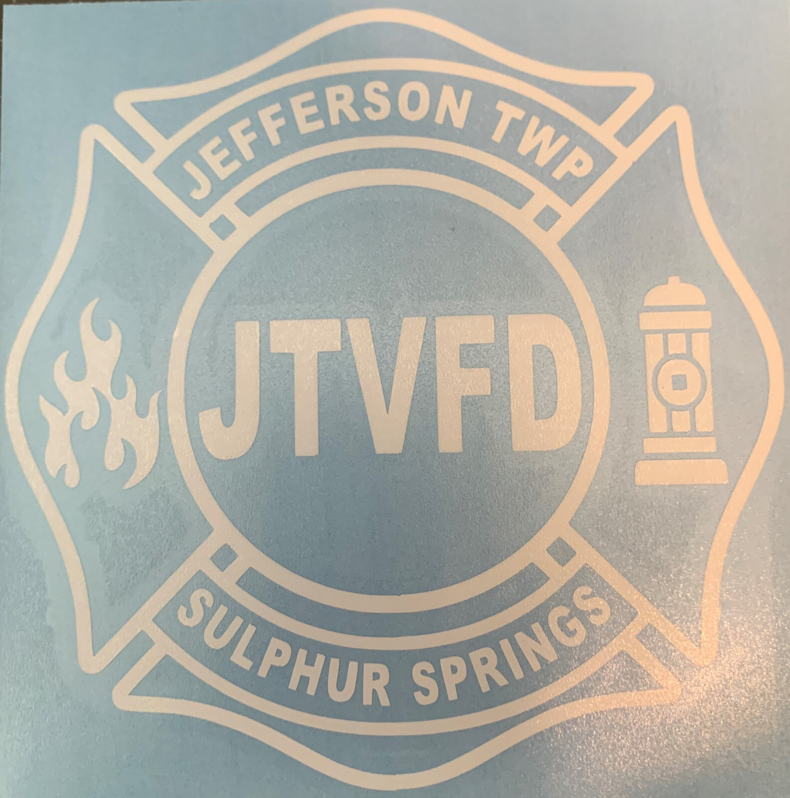 Custom Fire Department Decal(s) – Oracal 651 Outdoor Vinyl – 5.0″ x 5.0″