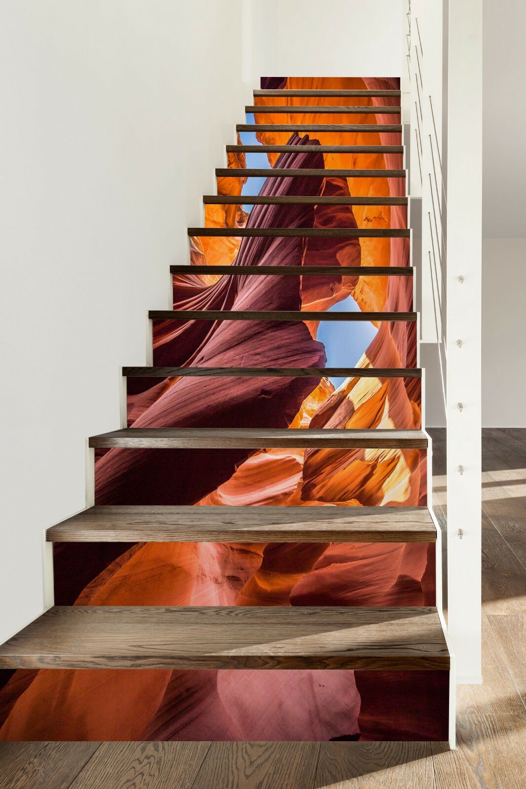 3D Cave Rock ZHU317 Stair Risers Decoration Photo Mural Vinyl Wallpaper Amy