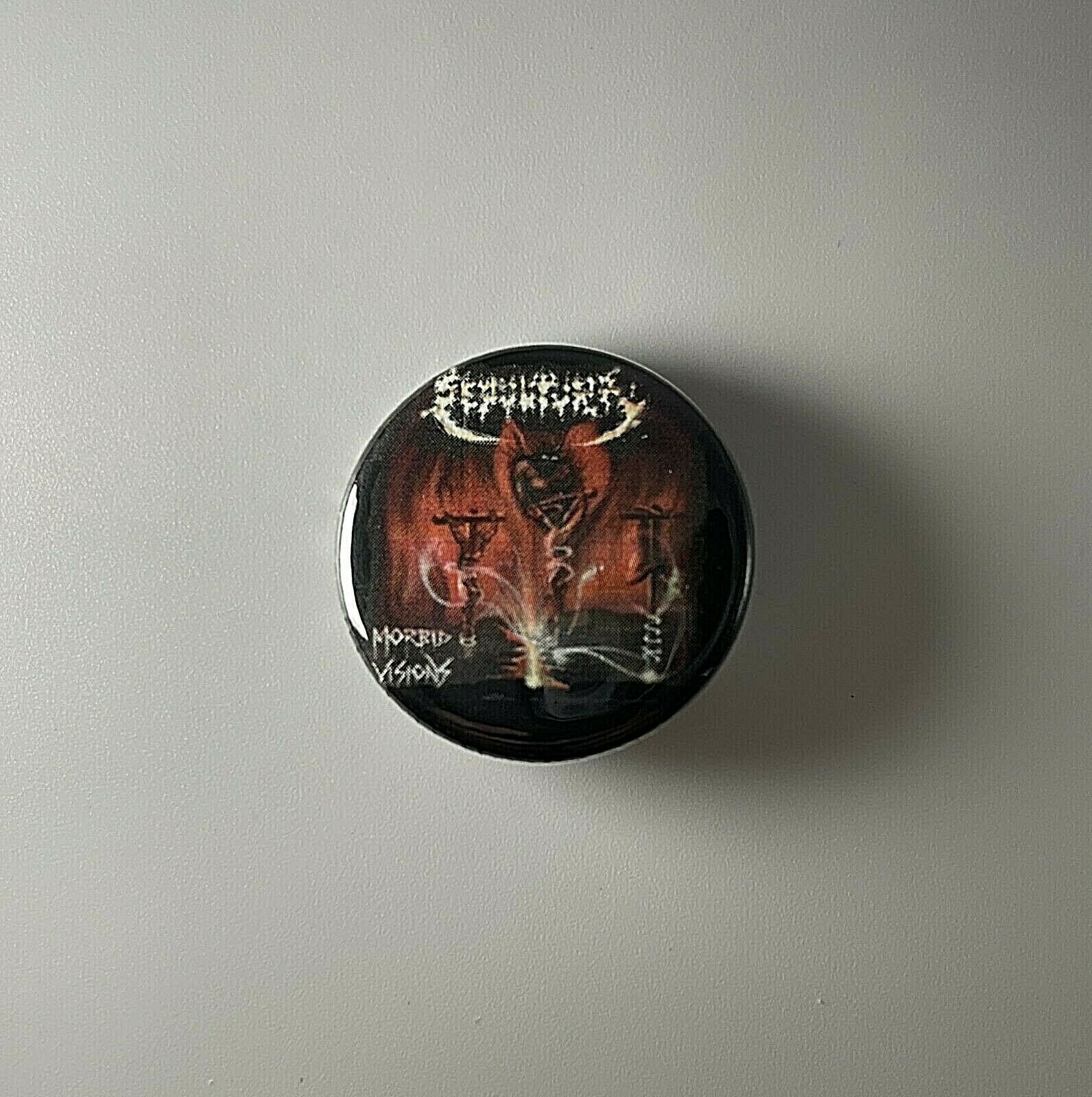 Sepultura Morbid Visions 1.25″ Button S004B125 Pin Badge