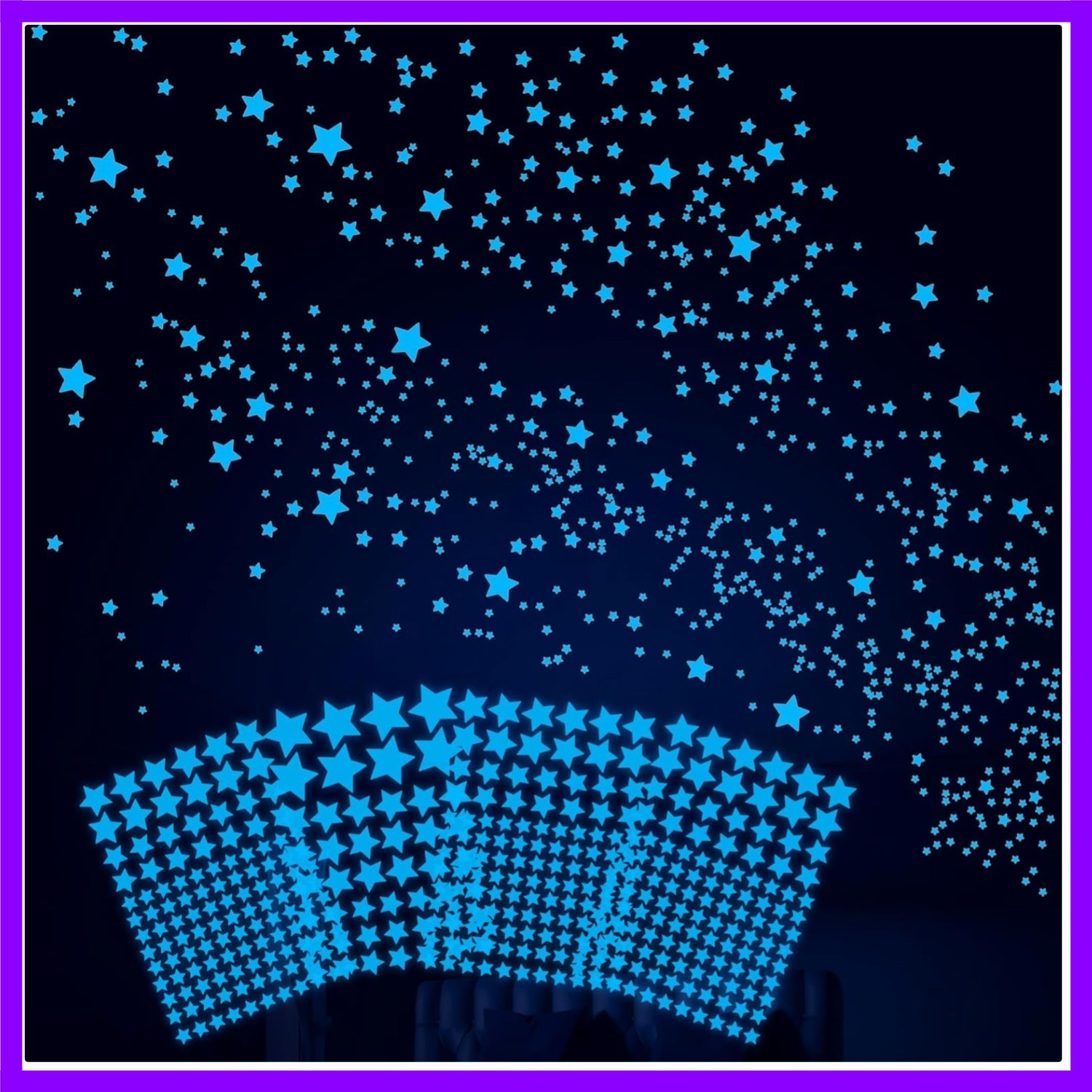 421Pcs Glow in The Dark Stars Ceiling Stars Glow in Dark Space Planet Univers…