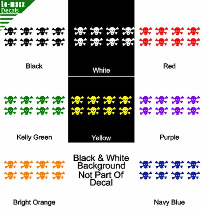 Skull And Crossbones Kill Markings Car Truck High Quality Die Cut Vinyl Decal