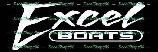 Excel Boats – Outdoor Sports – Vinyl Die-Cut Peel N’ Stick Decals/Stickers