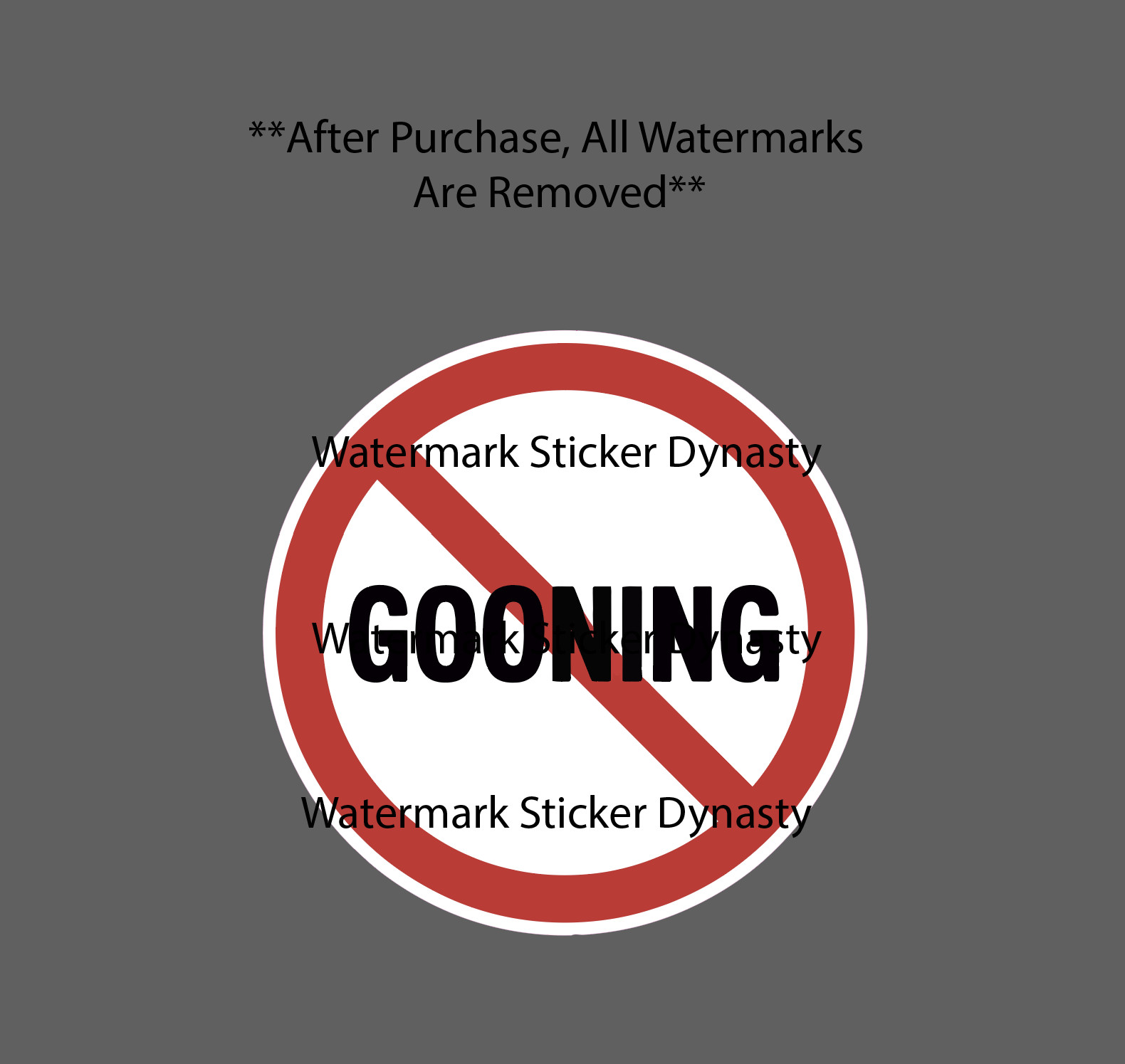 No Gooning Sticker Waterproof Decal Anti Goon Funny Humor Gift NEW