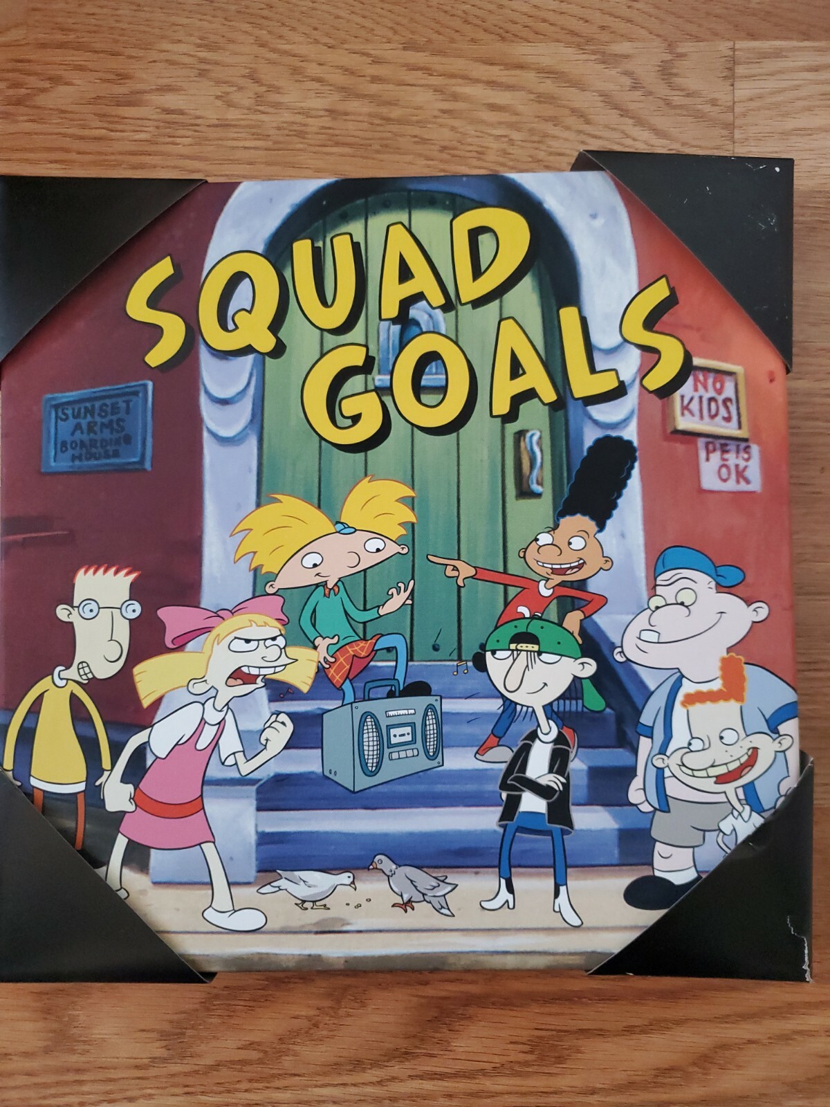 New! – Hey Arnold! – Wall Art 12″ × 12″ – Nickelodeon – Silver Buffalo – 2020