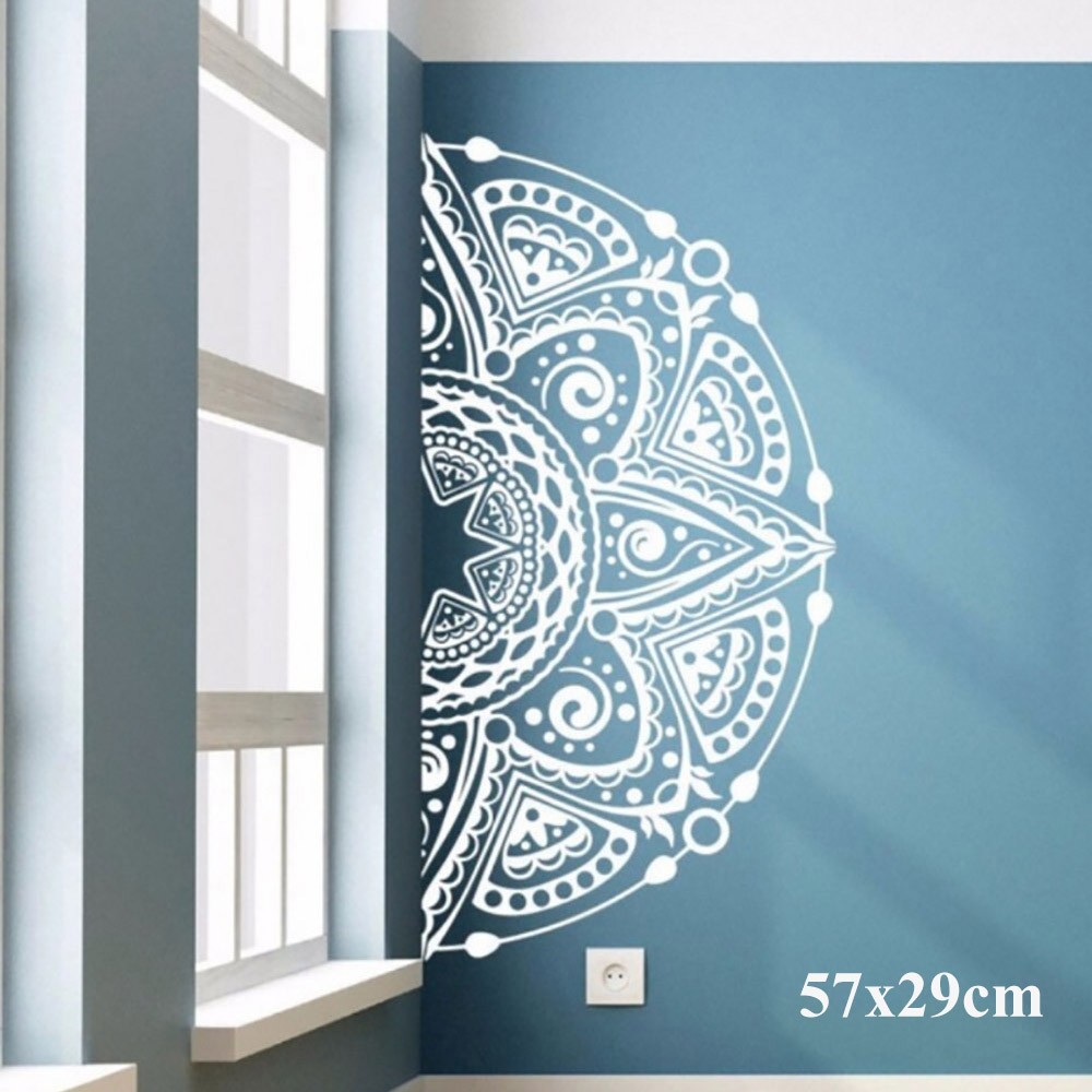 Exquisite Mandala Wall Sticker for Elegant Homes Non toxic PVC Material