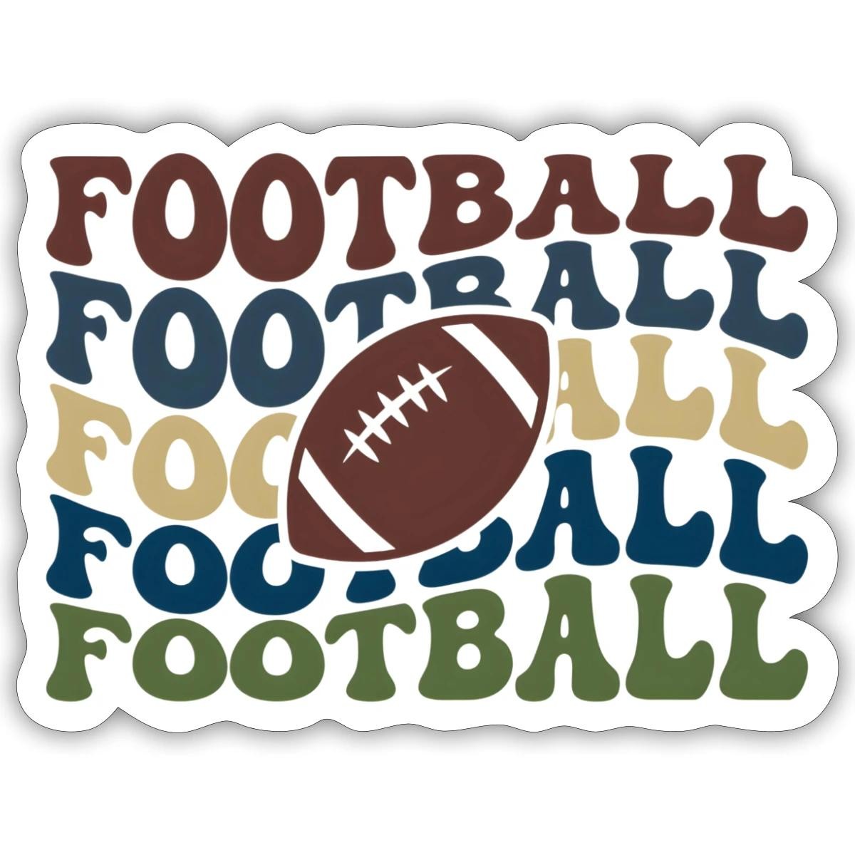 American Football Retro Vibes | Vintage Game Day Sticker, max. 4 x 4″