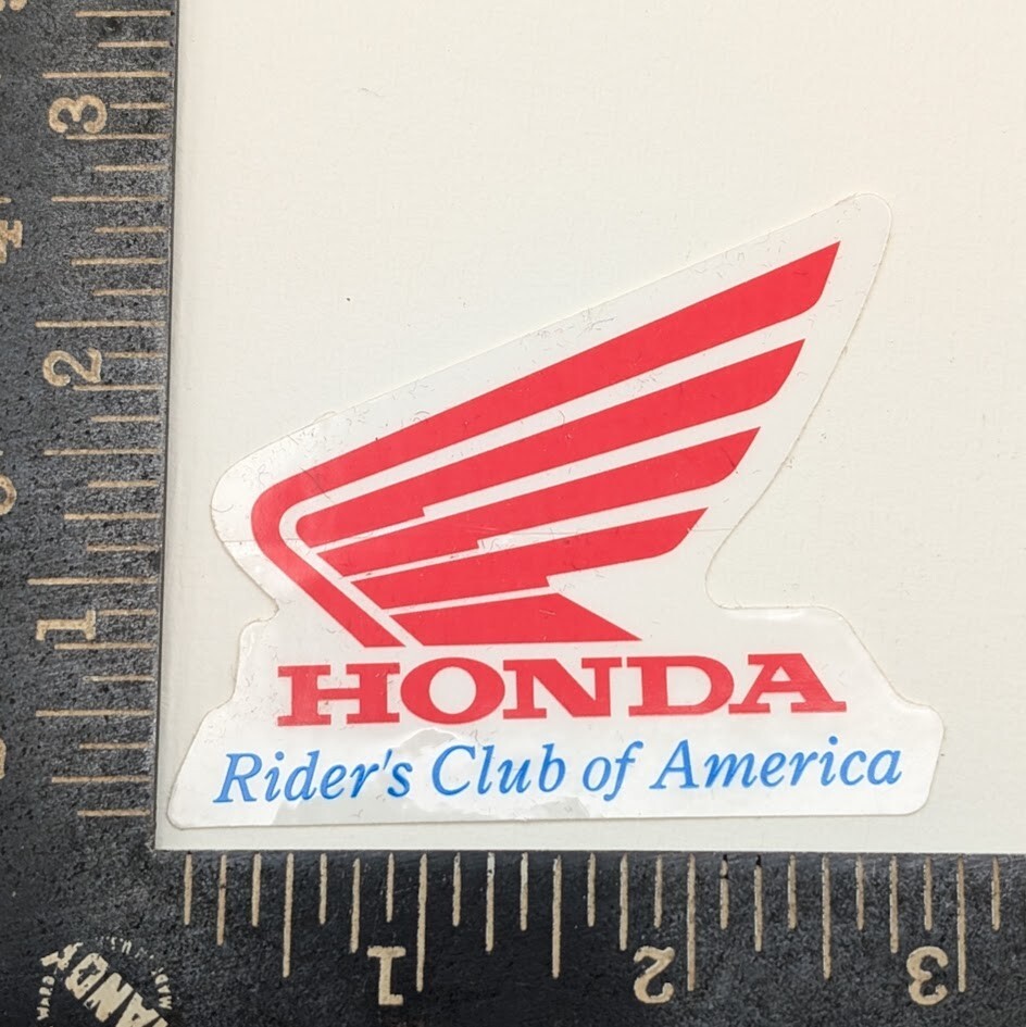HONDA Motorcycle Bike Rider’s Club of America Logo Sticker / Decal
