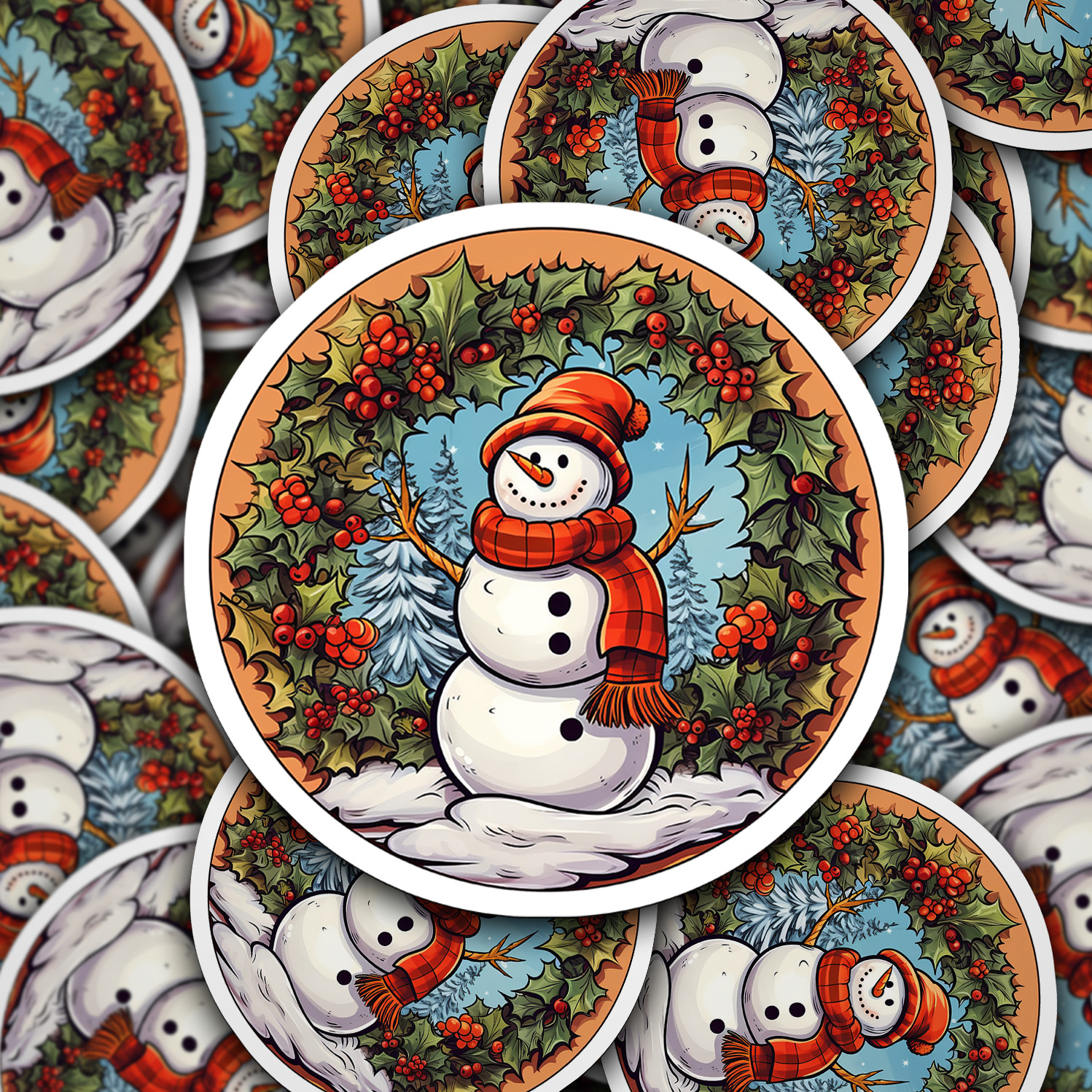 Snowman Vinyl Sticker – Add a Frosty Friend to Your Life