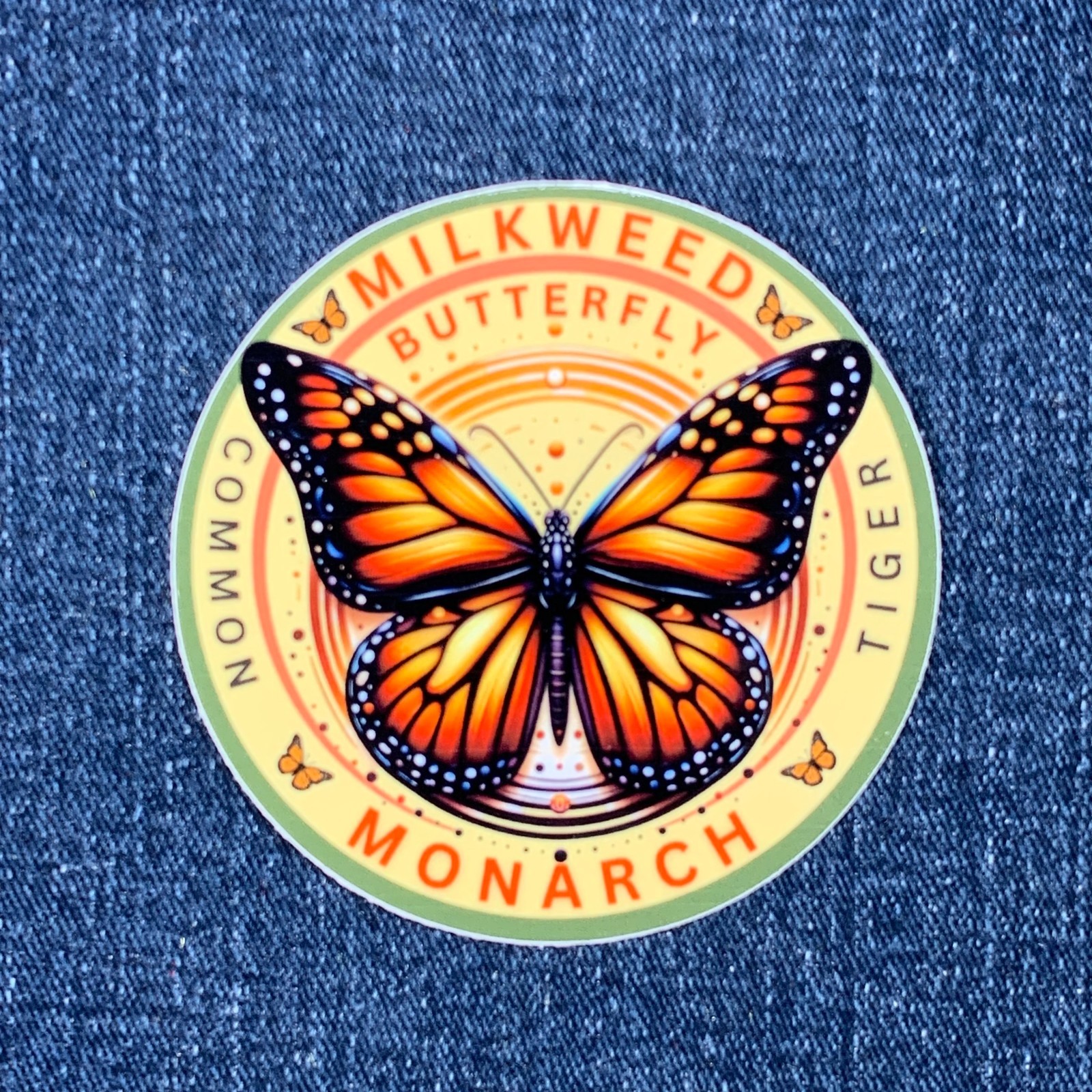 Monarch Butterfly Sticker – Vinyl Decal Milkweed Tiger & Common 3″