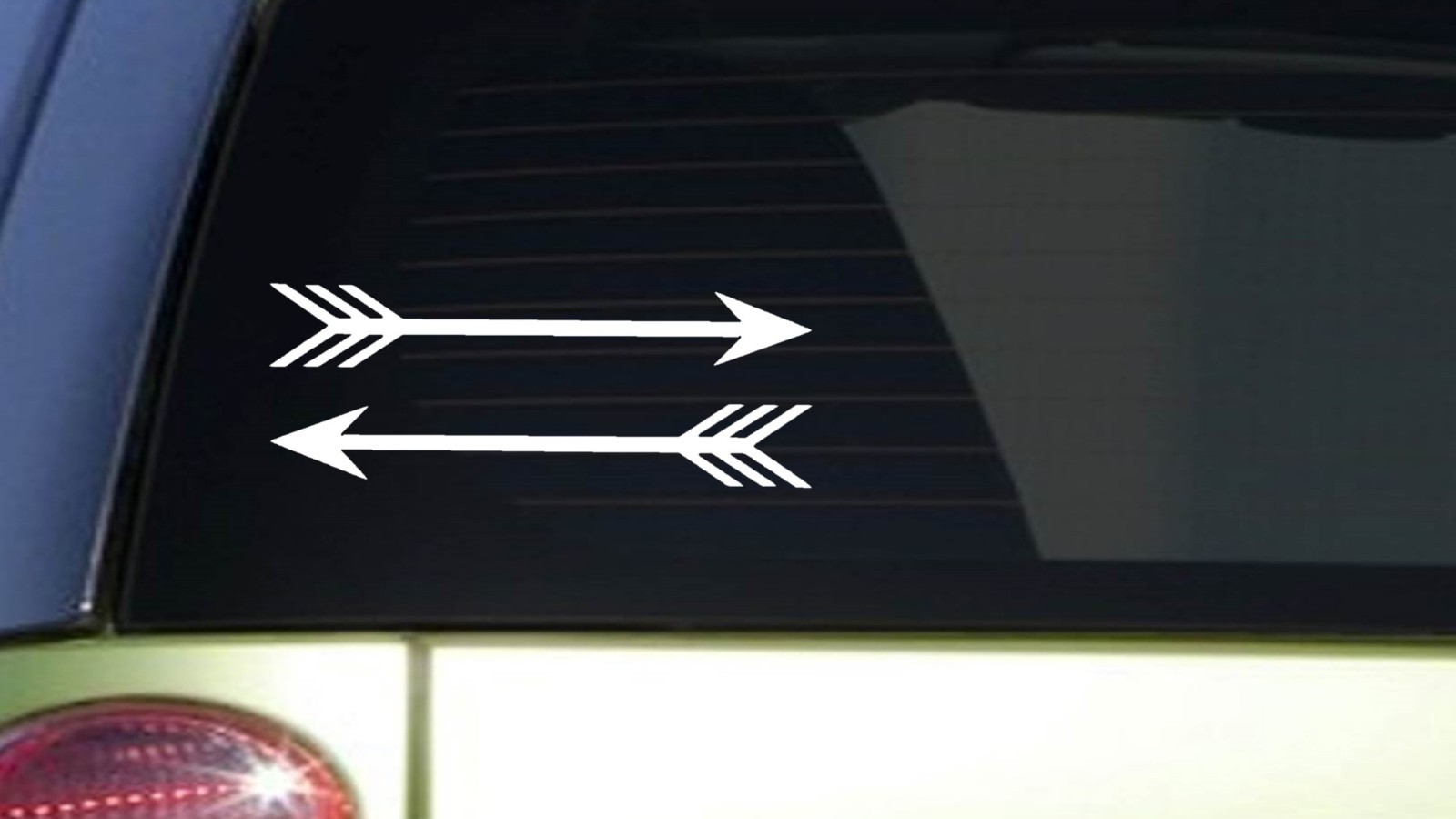 Double Arrow *I427* 8 inch wide Sticker bow laptop decal