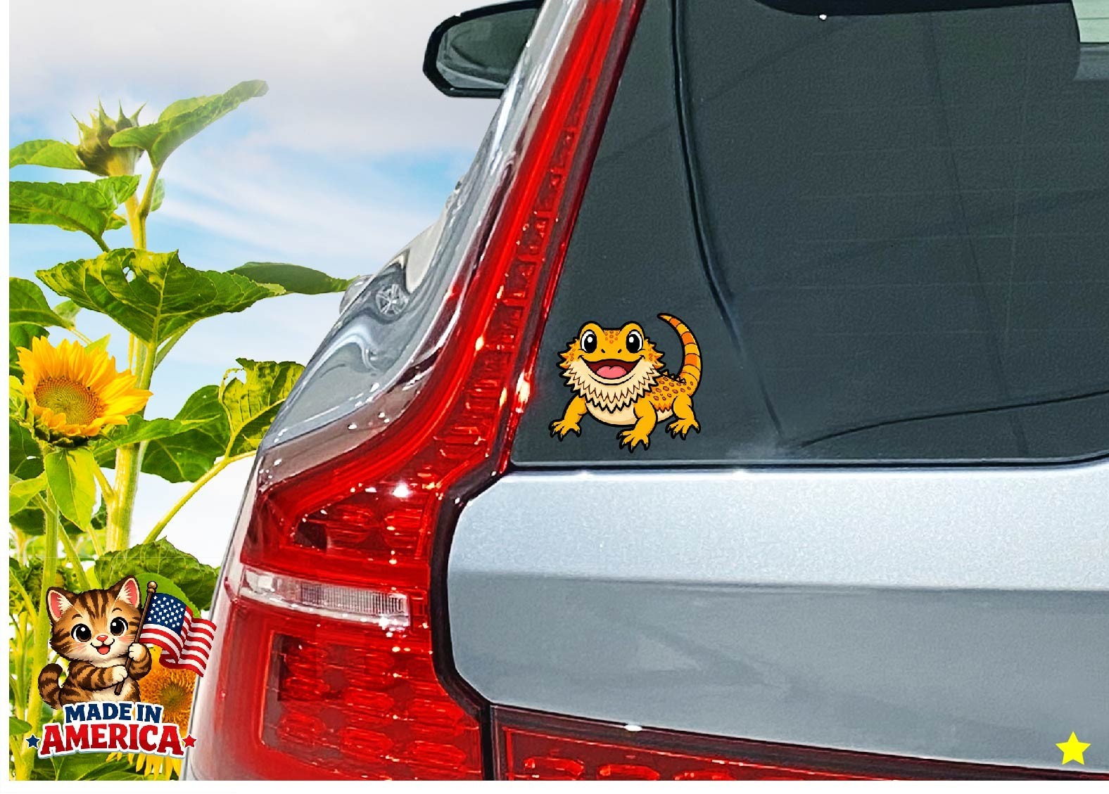 Bearded Dragon Decal Sticker Pet Beardie Reptile Herps Love Life Lizard Scales