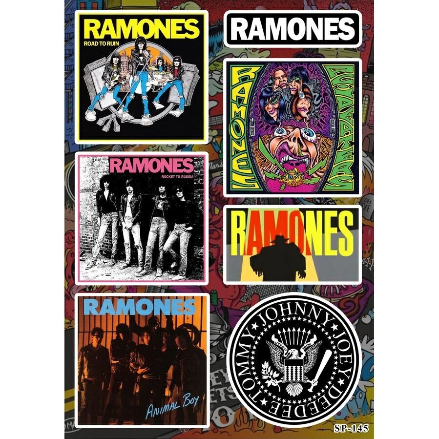 Ramones Sticker Pack | Road To Ruin Pleasant Dreams Rocket To Russia Animal Boy
