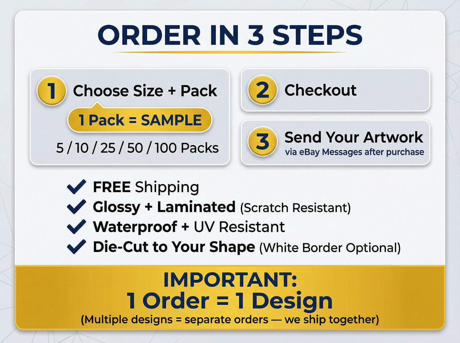 Custom Printed Full Color Logo Stickers Waterproof UV Resistant | Upload Artwork