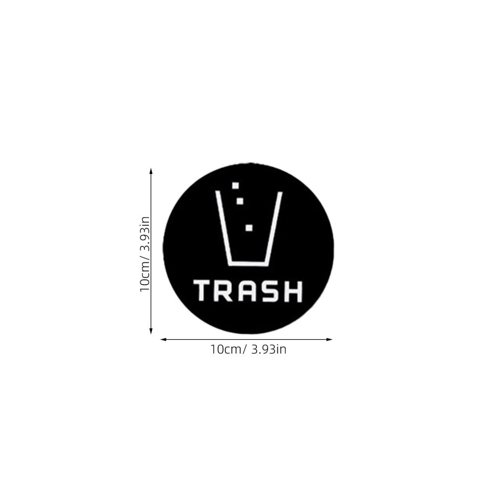 24 PCS Garbage Sorting Decorative Stickers Vinyl Recycle Bin for Trash Bins