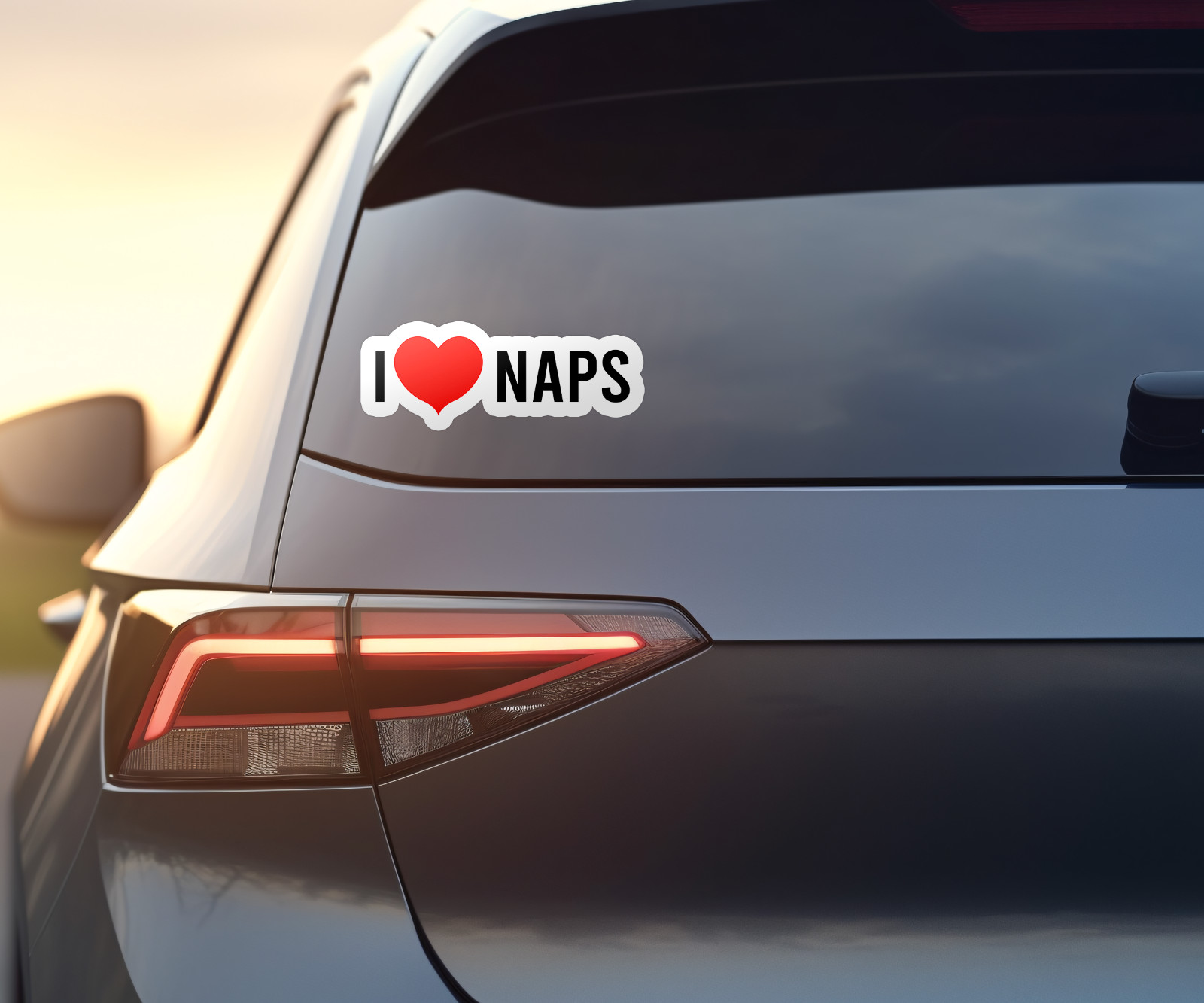 I Love Naps Vinyl Sticker – Funny Sleep Lover Decal
