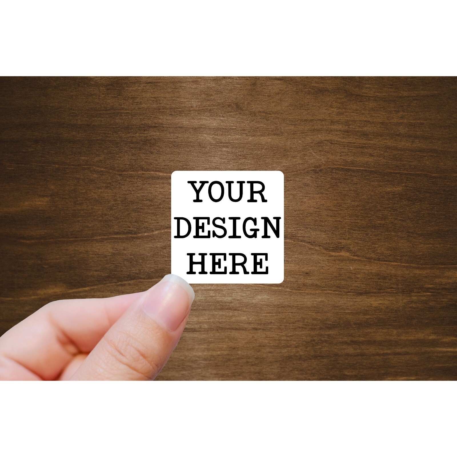Custom Stickers From Your Design or Any Text 2″ x 2″, 2″ x 1″, 3″ x 1″