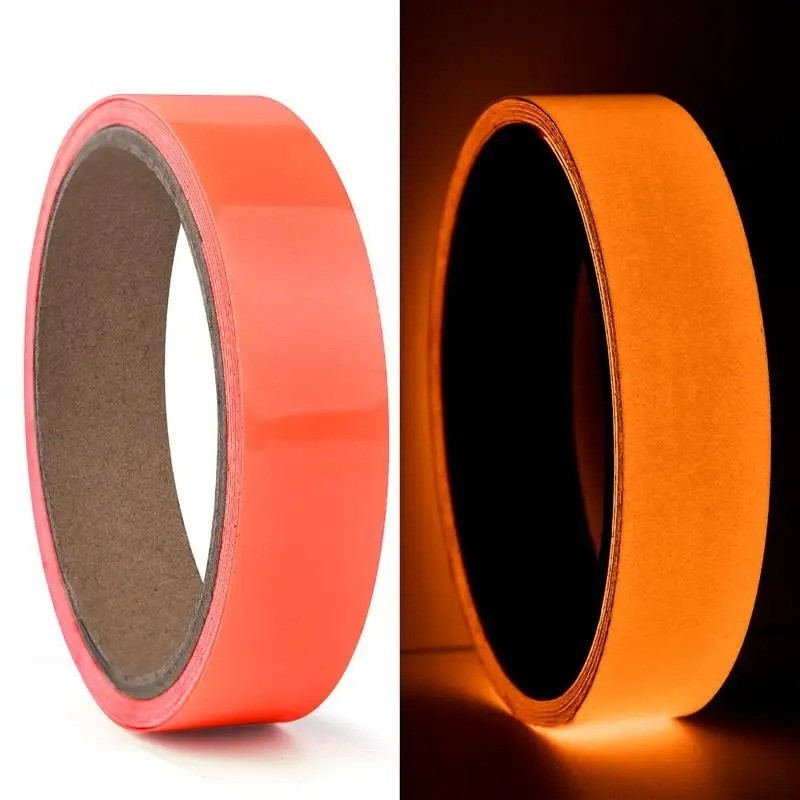 Self-Adhesive Luminous Safety Tape Fluorescent Glow in Dark Warning Tape 3M