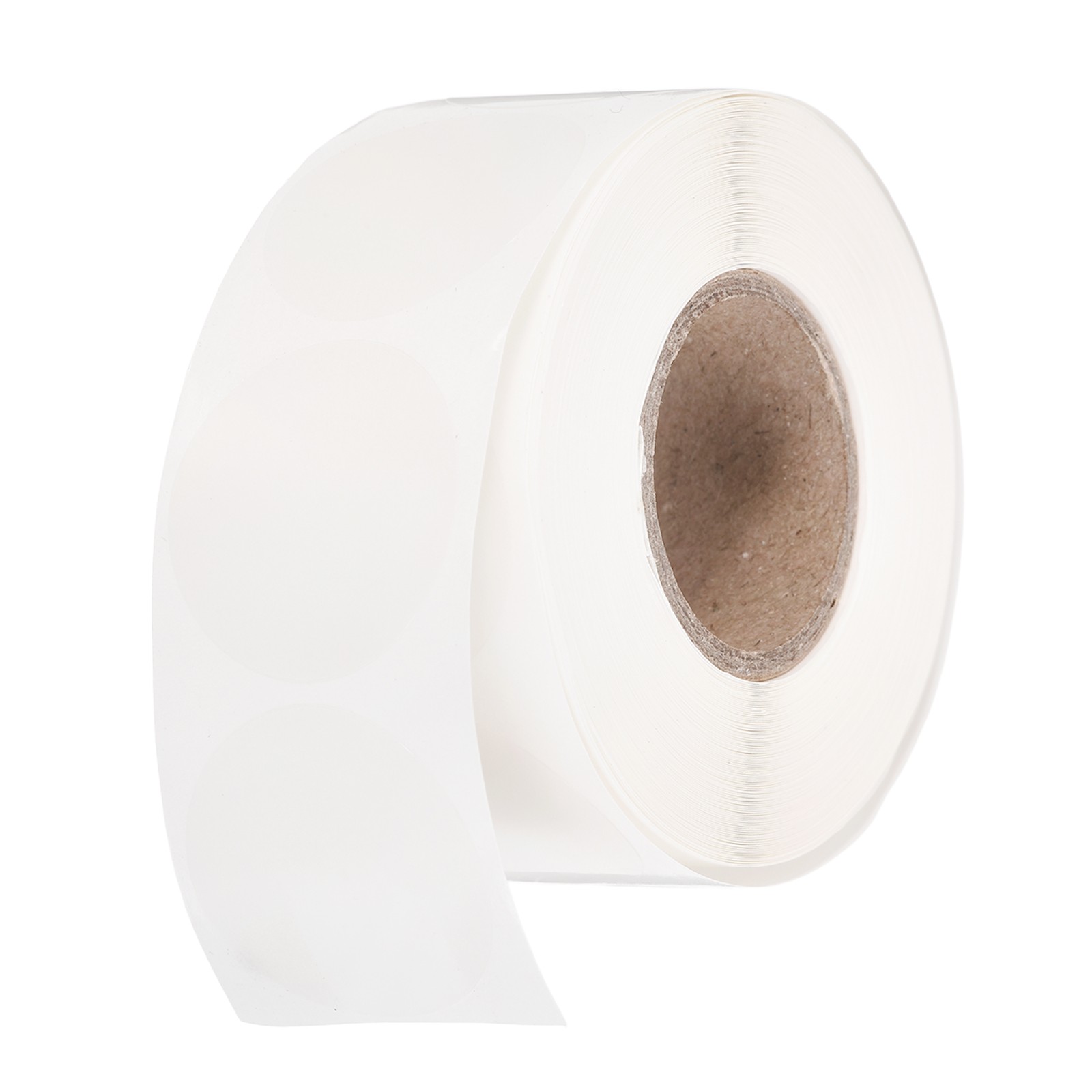 500pcs Round Thermal Label 1×1″ Self-Adhesive Thermal Stickers Clear