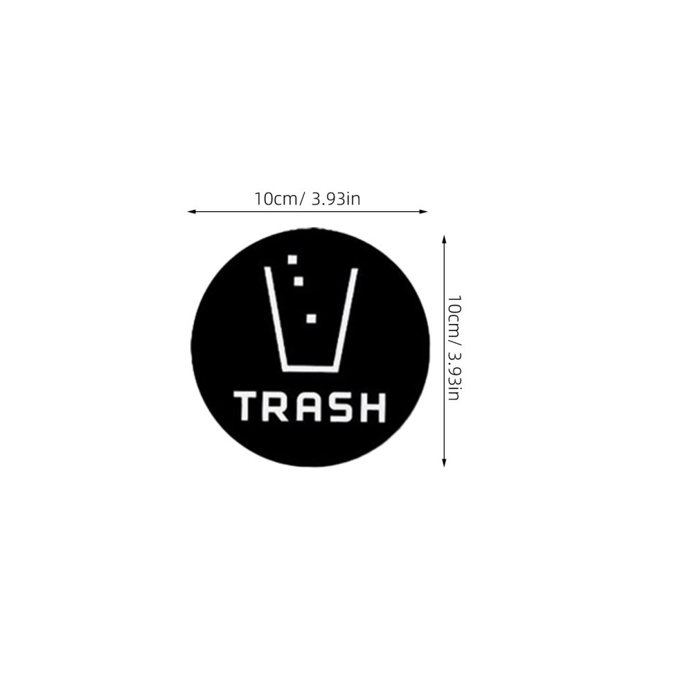 24 PCS Garbage Sorting Decorative Stickers Vinyl Recycle Bin for Trash Bins
