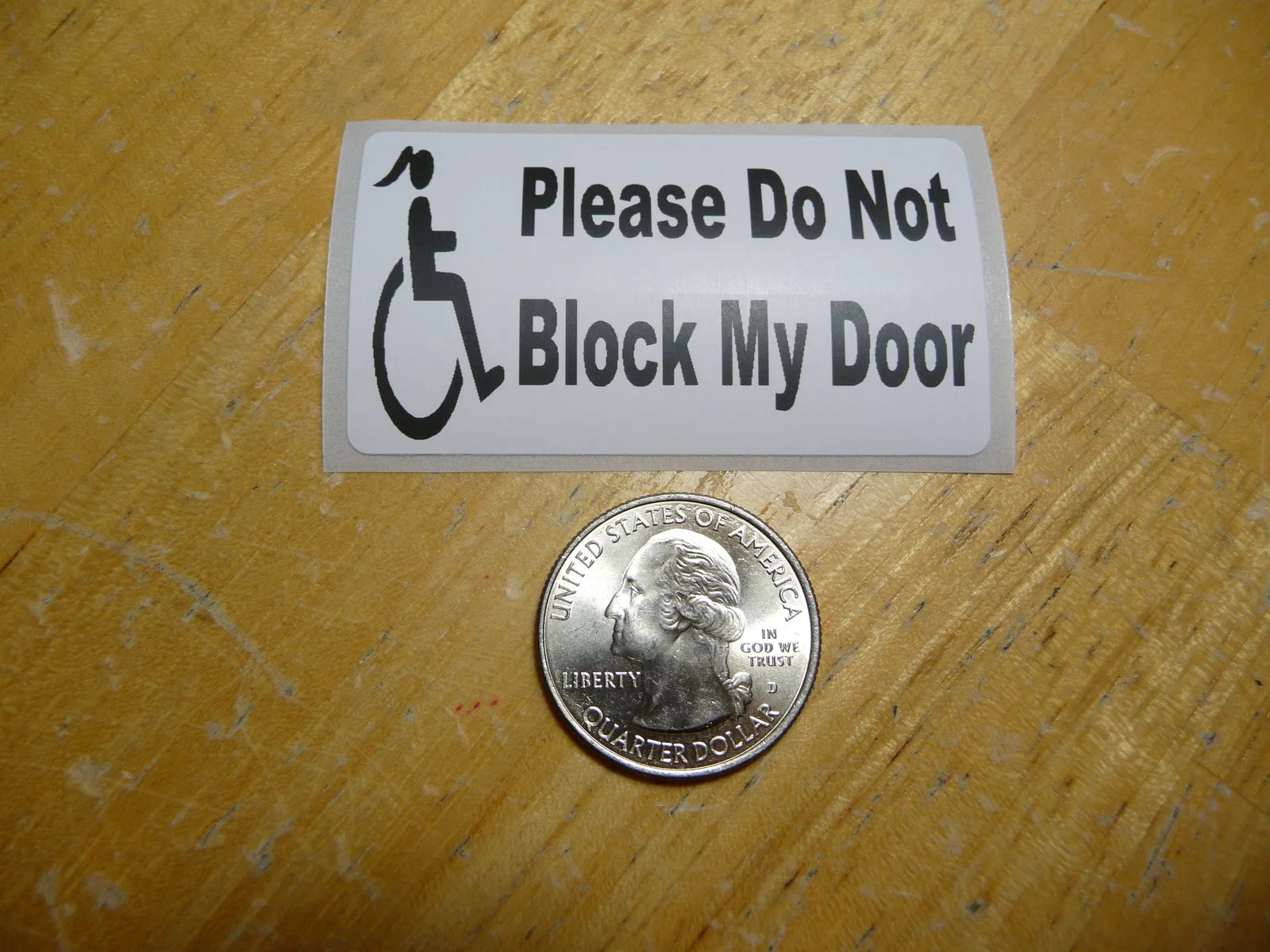 PLEASE DO NOT BLOCK MY DOOR STICKER DECAL 1 – 50 BULK PACK DOOR