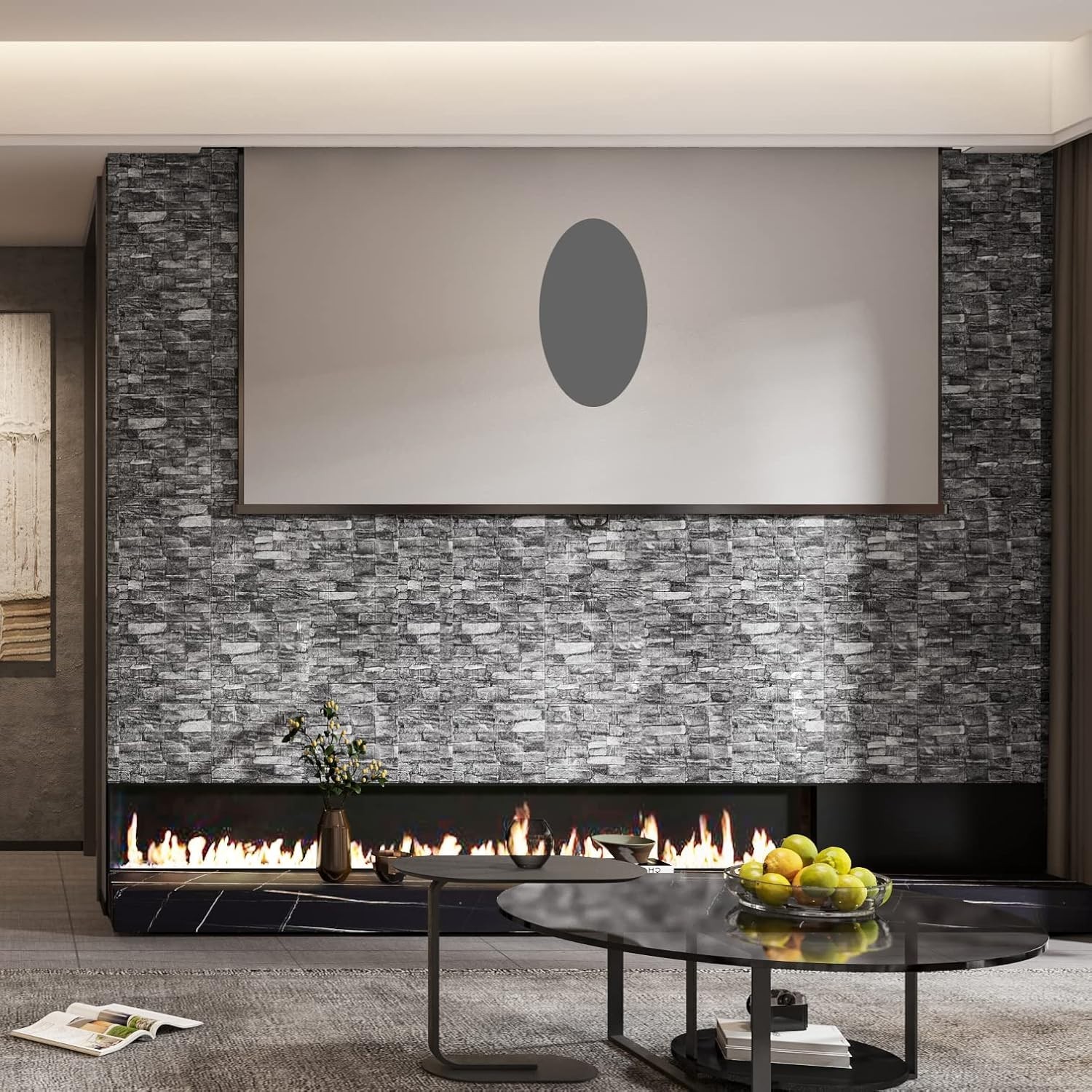 Versatile 20PCS Black 3D Wall Panels – Easy Stick & Stylish Decor Solution