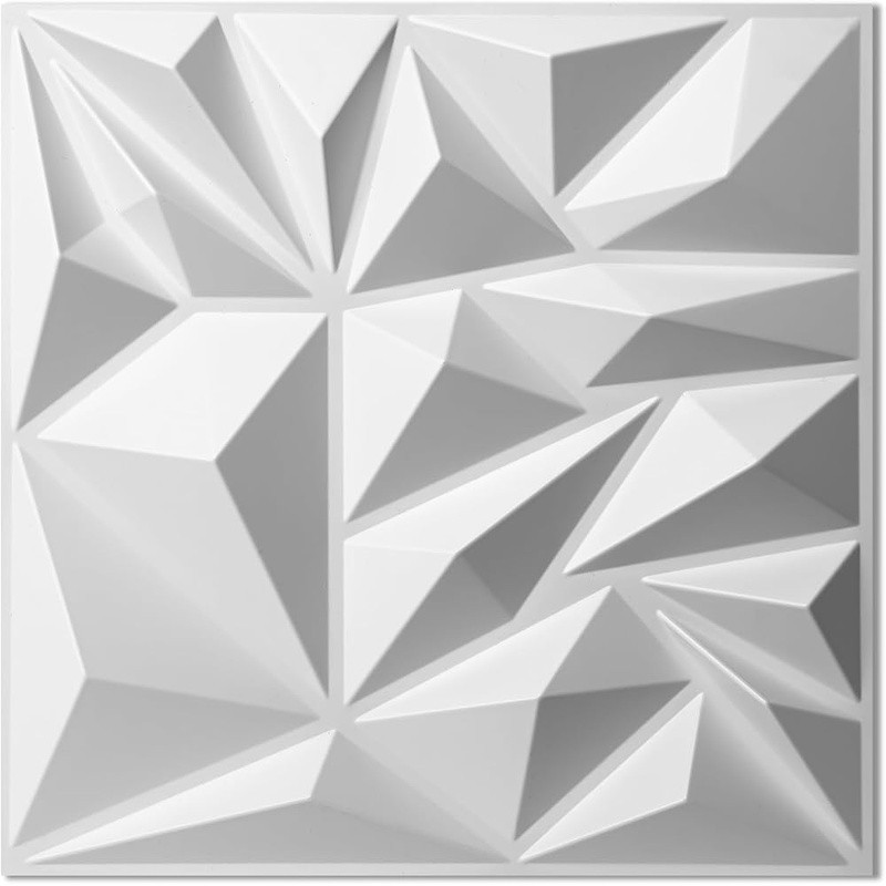 3D Wall Panels DIY Accent Decor Easy Installation Water-Resistant Home Office US