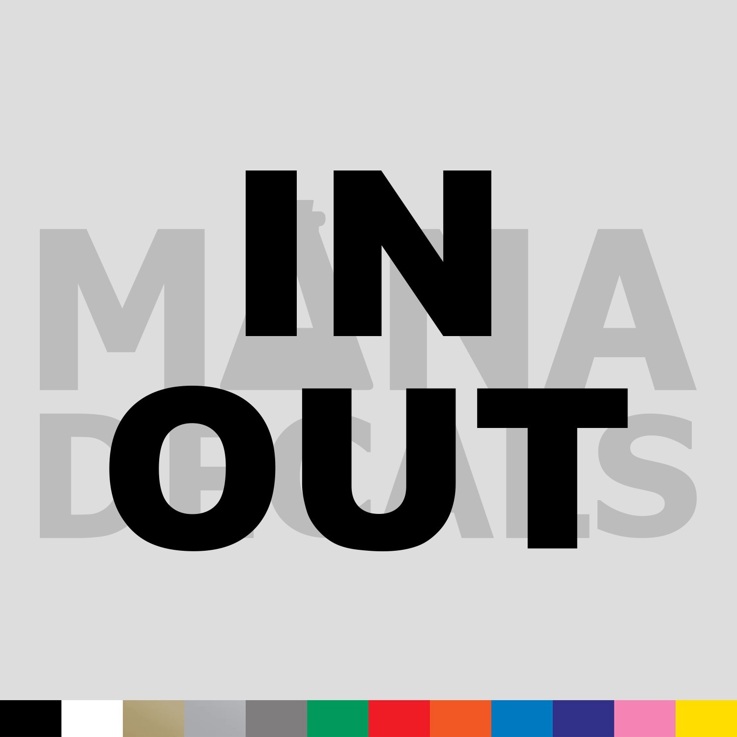IN and OUT Set Vinyl Die Cut Decal Sticker – Enter Exit Door Input Output