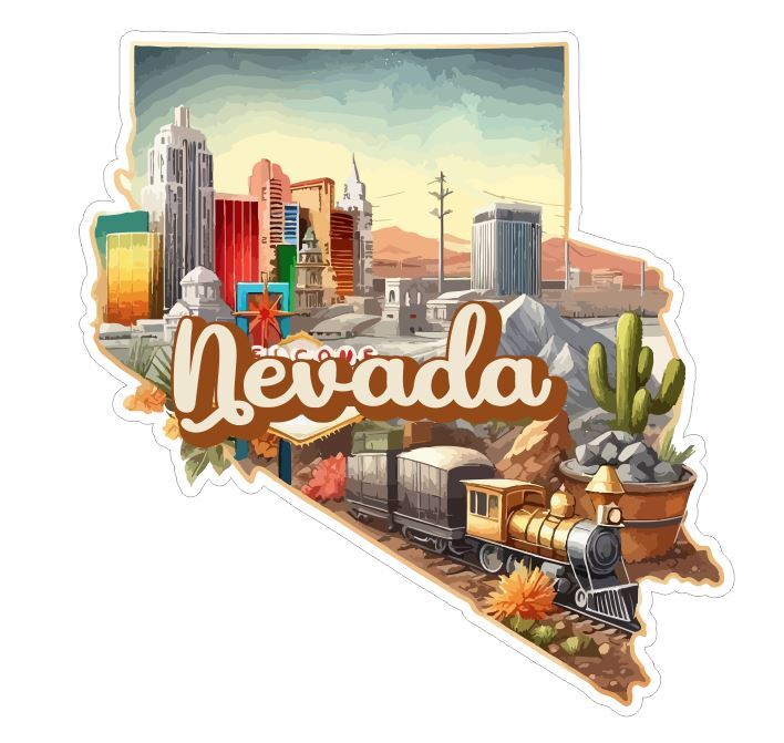 Nevada Sticker Stickers A258