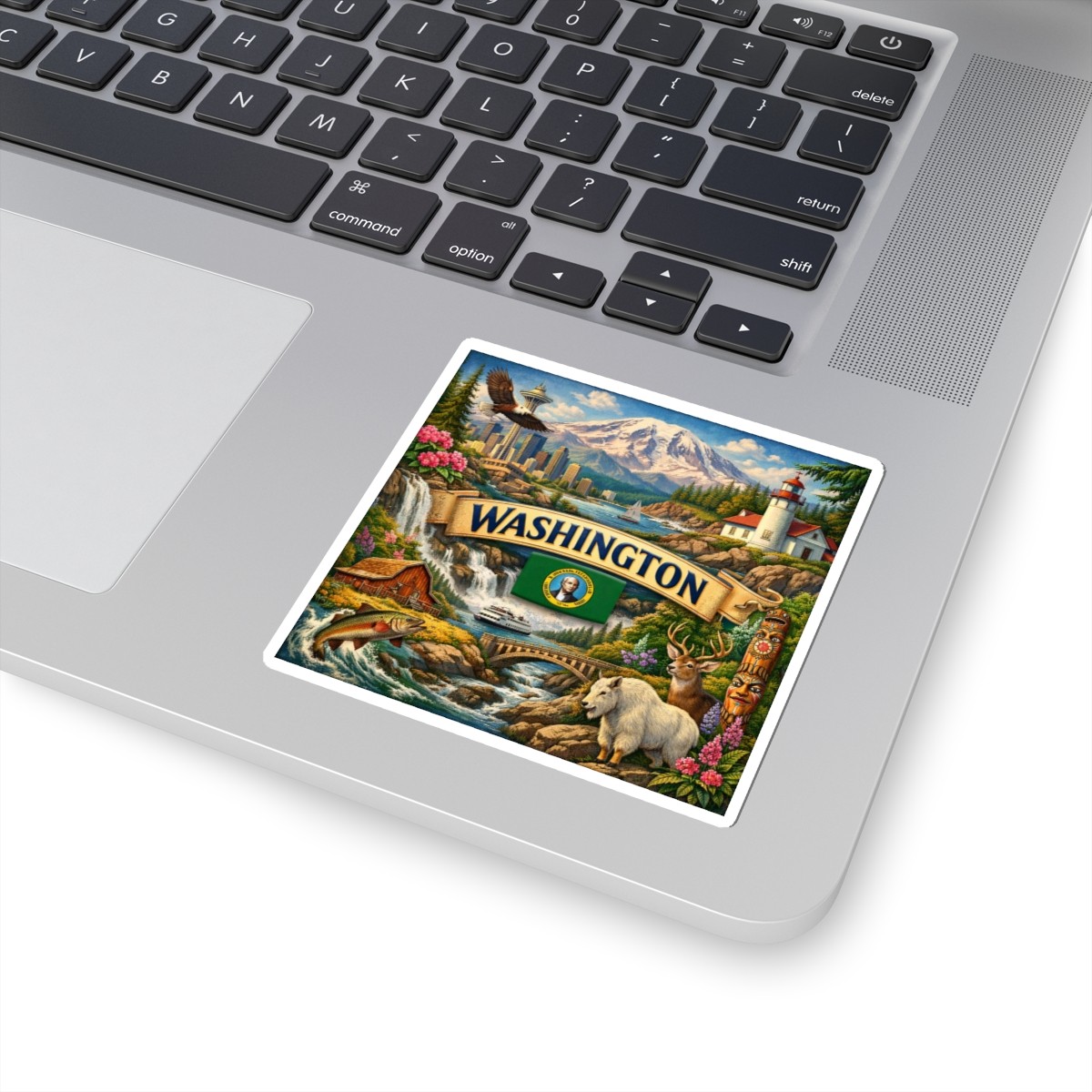 Washington Sticker | Mount Rainier, Seattle, Travel Gift