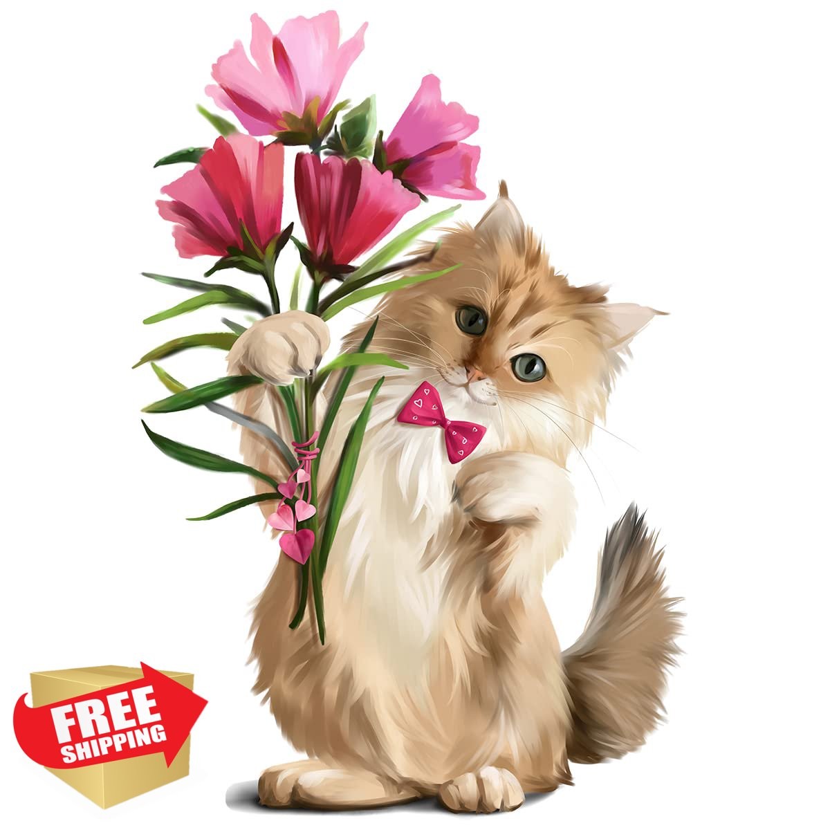 WOYINIS Cat Wall Sticker 16x24in Nursery Decor
