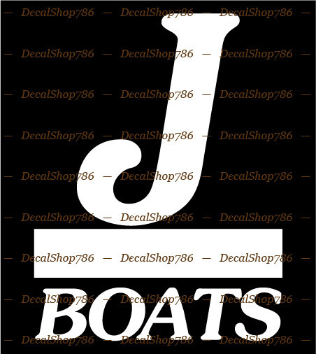 J Boats – Outdoor Sports/Boating – Vinyl Die-Cut Peel N’ Stick Stickers/Decals