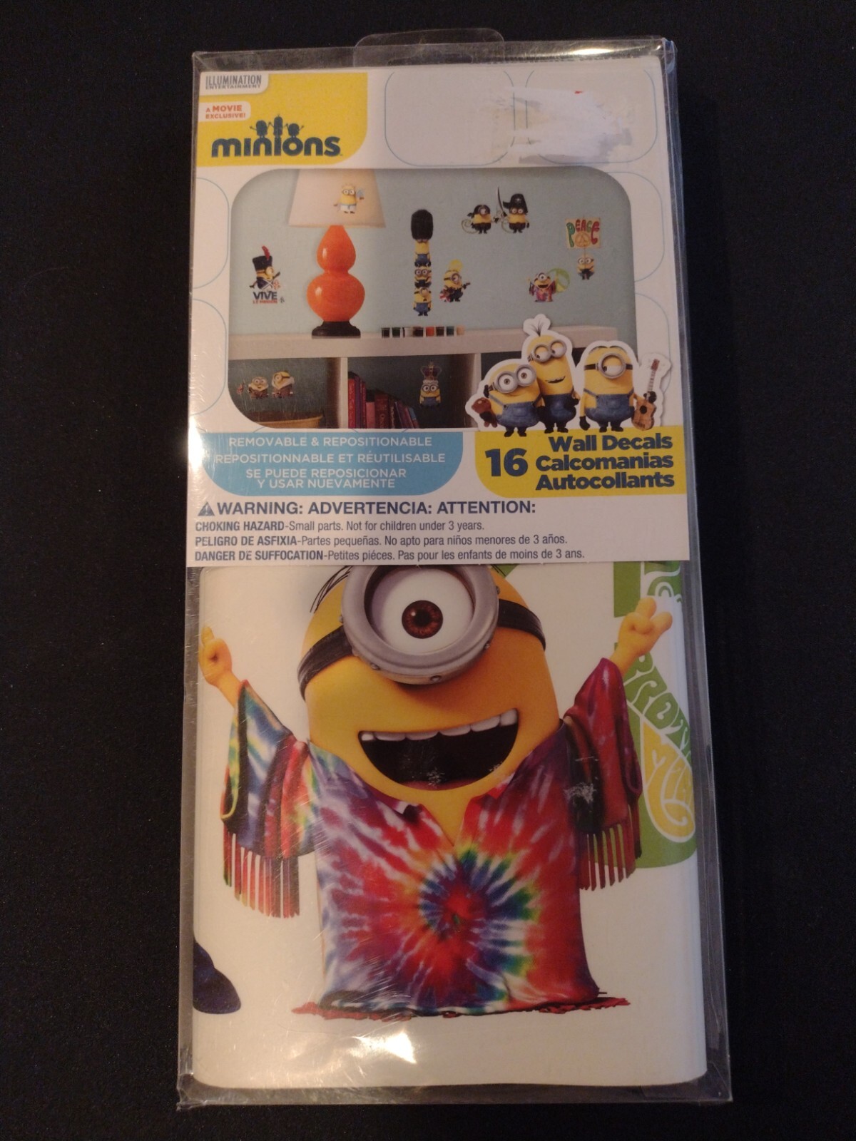 Minions Movie Peel & Stick Wall Decals 16 NEW