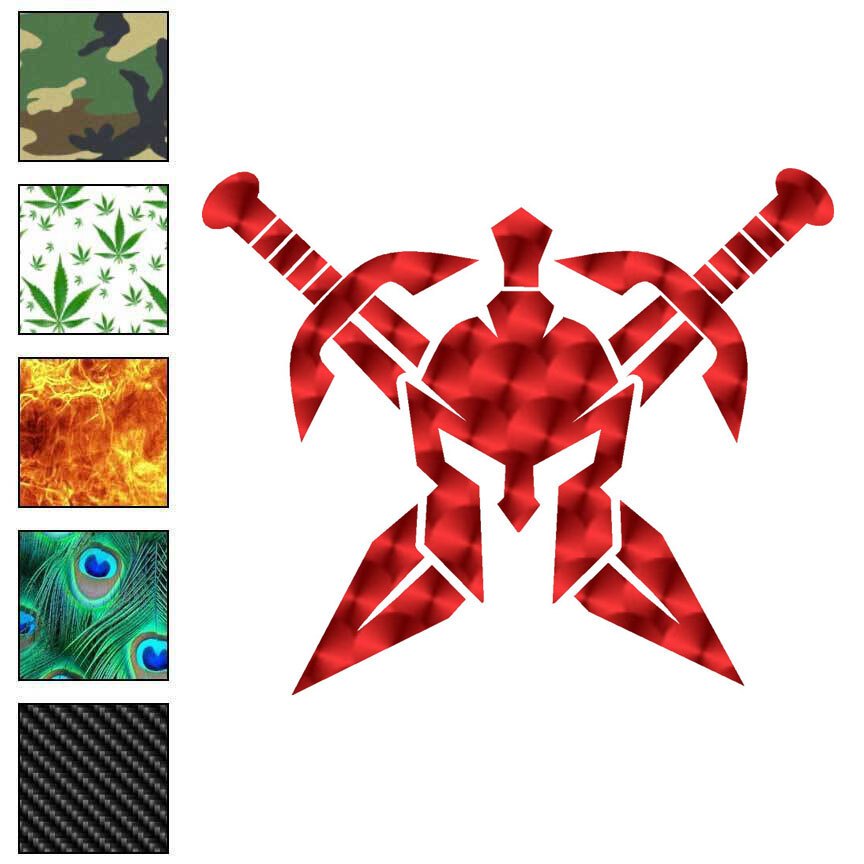 Sparta Crossed Swords, Vinyl Decal Sticker, 40 Patterns & 3 Sizes, #7245