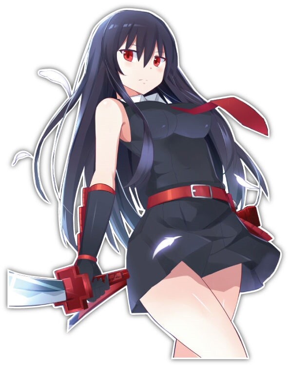 Akame Ga Kill Akame Anime JDM Car Window Decal Sticker 005