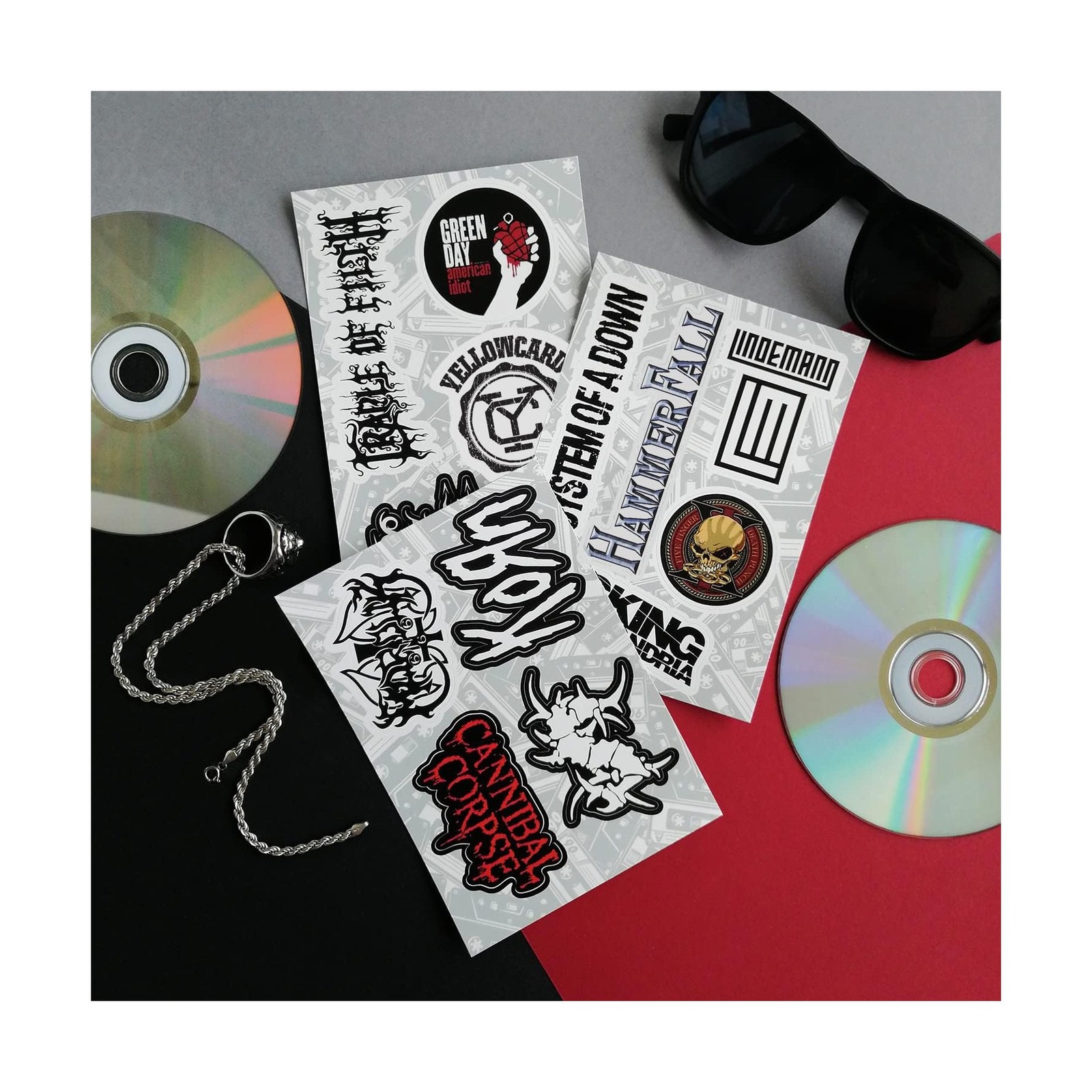 BulbaCraft Legendary Rock Band Stickers – Heavy Metal Laptop Decals – Viny