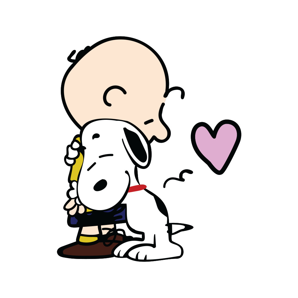 Peanuts Sticker Of Snoopy Hugging Charlie Brown Cute And Aesthetic 3.2″ x 4″