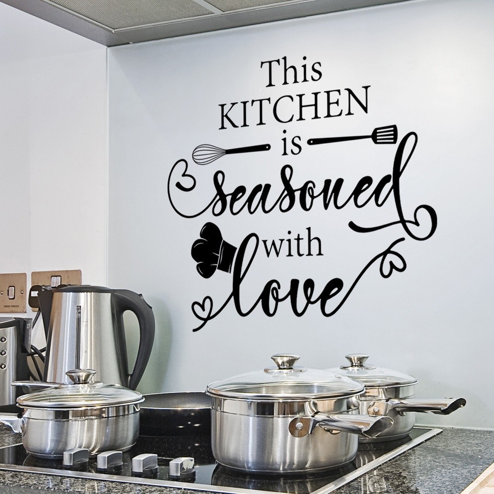 Home Decor Kitchen Decor Kitchen Wall Sticker Modern Style Minimalist Patterns