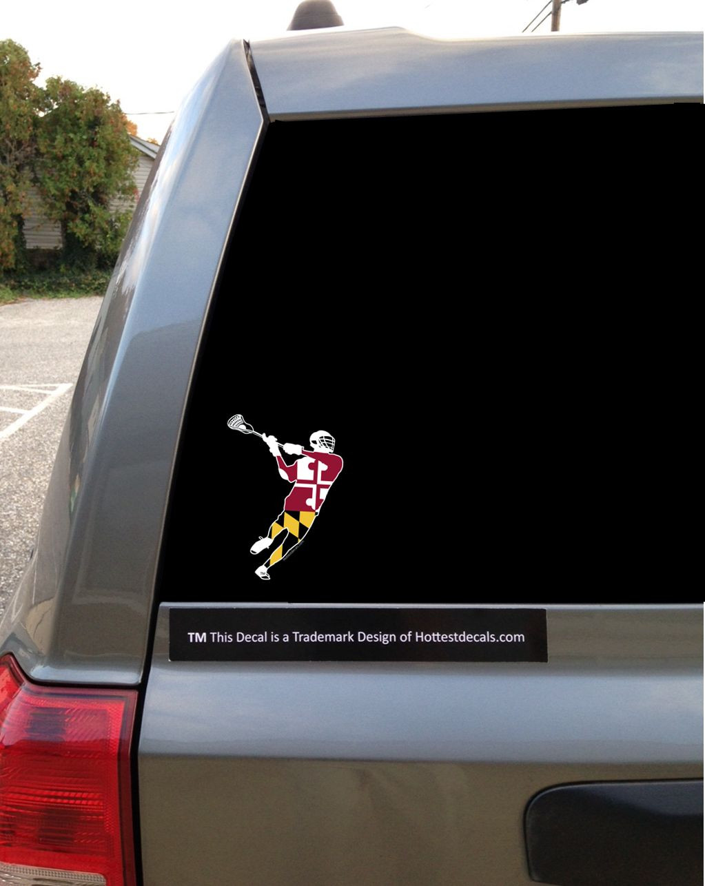 Maryland Lacrosse Decal Sticker Car Boy’s Men’s Girl’s Women’s LAX MD Flag NCAA
