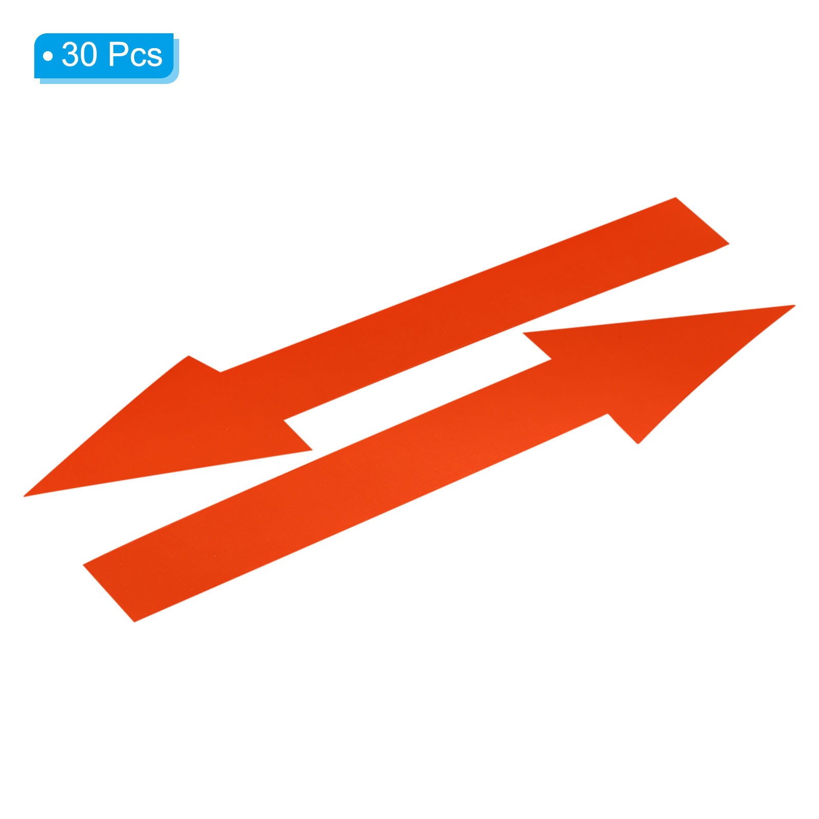 30Pcs 8″x2″ Arrow Sticker Adhesive Large Arrow Sign Red