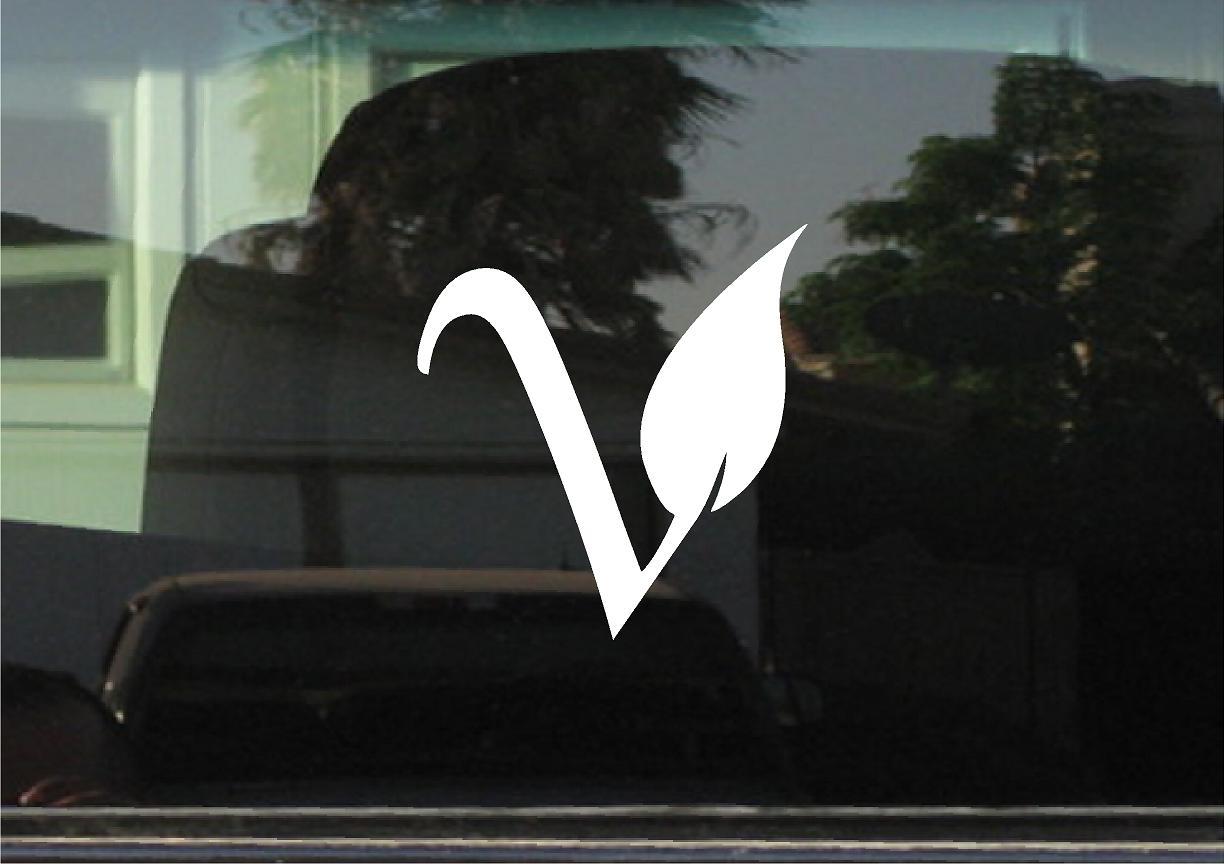 VEGAN V VINYL STICKER