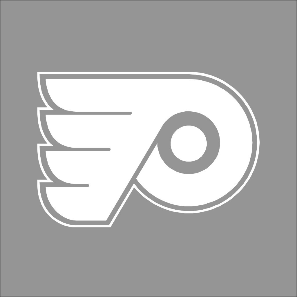 Philadelphia Flyers NHL Team Logo 1 Color Vinyl Decal Sticker Car Window Wall