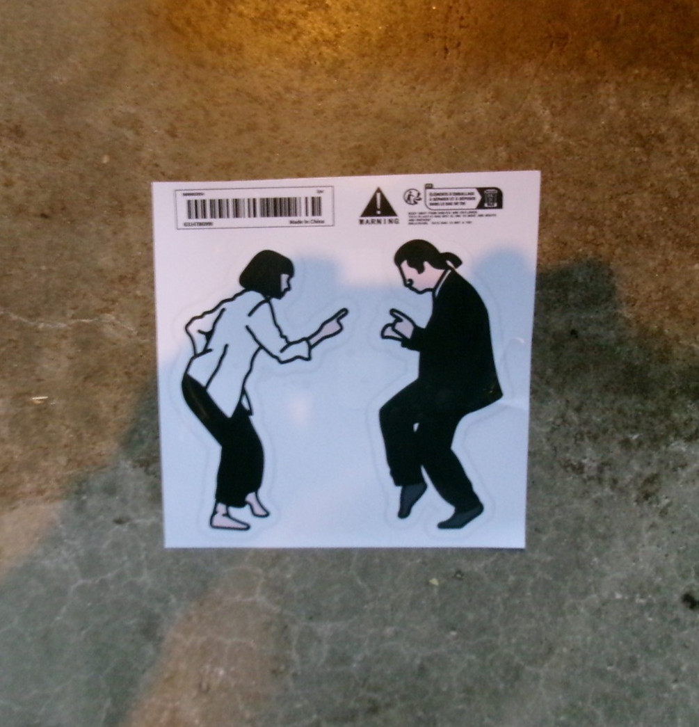 DECALS STICKERS LAPTOP CARS TRUCK WINDOW 1994 PULP FICTION JOHN TRAVOLTA