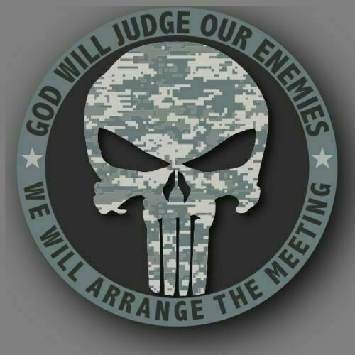 SKULL CAMO US ARMY MILITARY FROM 2″ TO 50″ CAR TRUCK DECAL STICKER USA