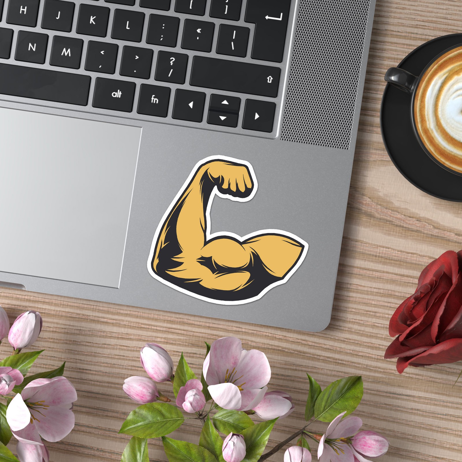 Bicep Muscle Weights – Vinyl Decal Sticker – Car Window Laptop – ebn11443