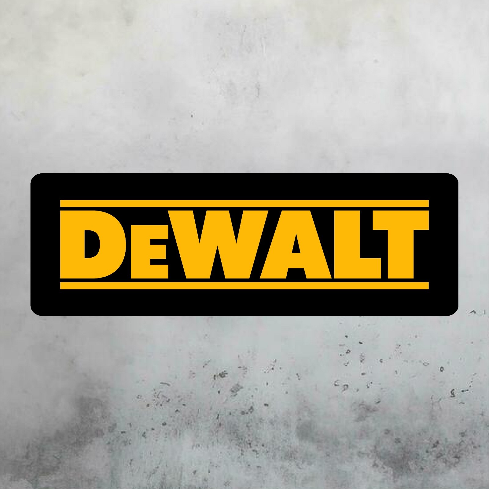 DEWALT TOOLS Aluminum Sign 12in x 36in – Mancave Garage Shop Wall Art Sign
