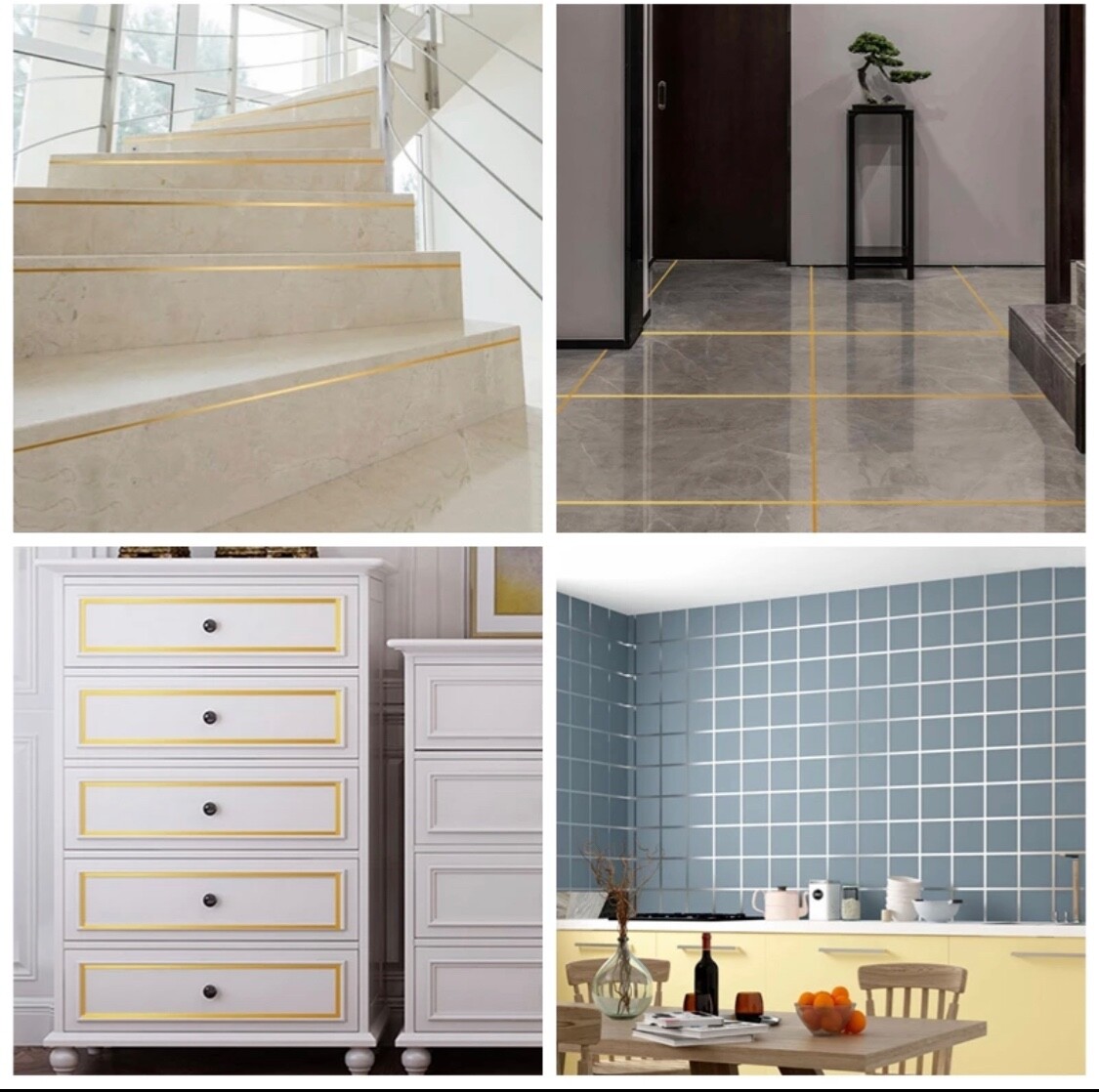 Tile Gap Tape Decor Wall Sticker Self Adhesive Tile Floor Seam Filling Stickers