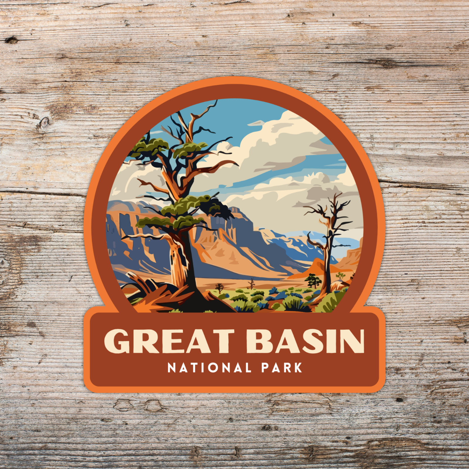 Great Basin National Park Sticker Vinyl Decal Laptop Water Bottle Cooler