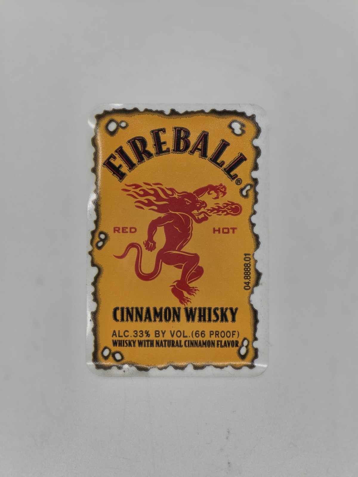 (10)Fireball Logo Stickers Waterproof Vinyl Decal Die-Cut Laptop 1.25″ W X 1.75H