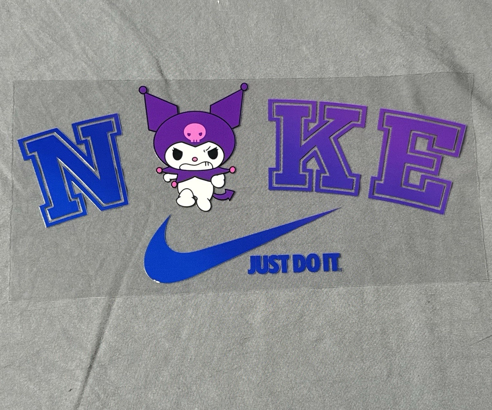 Kuromi Nike UV DTF Transfer Sticker Wrap DIY Bottles Cup